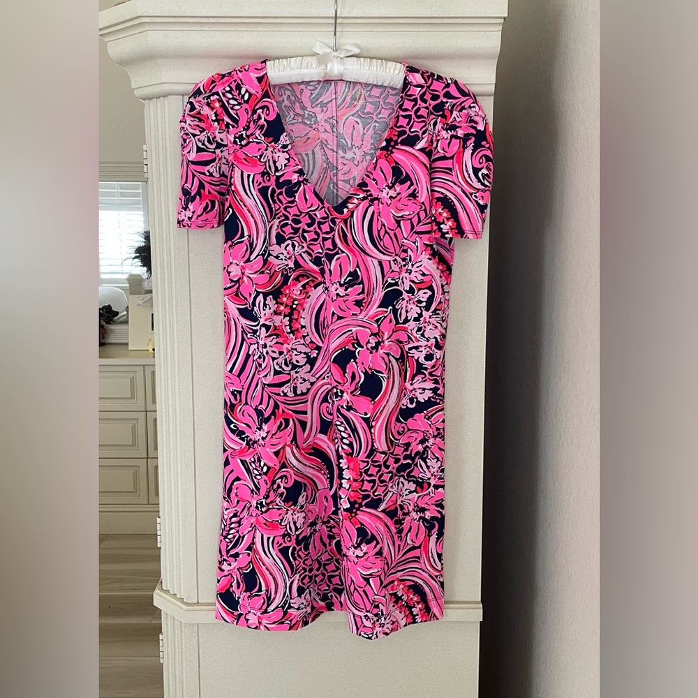 NWT LILLY PULITZER ALLECE SHORT SLEEVE DRESS Sz L